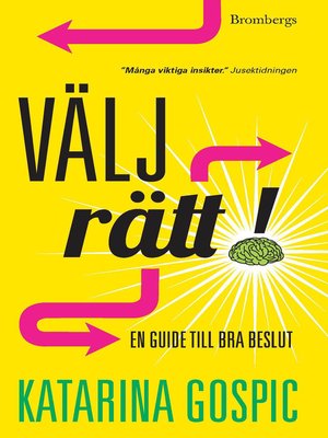 cover image of Välj rätt!